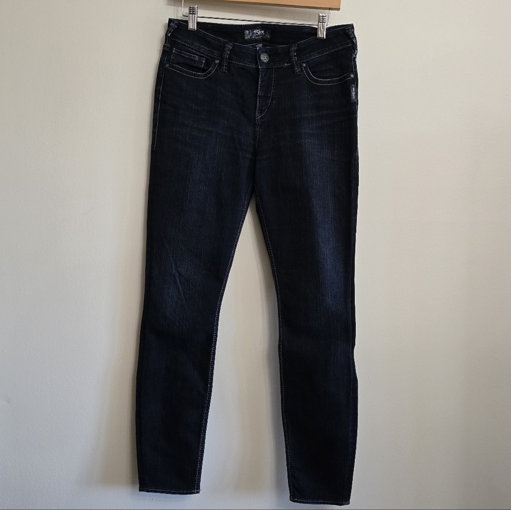 Silver Jeans Stevie Dark Blue Skinny Jeans